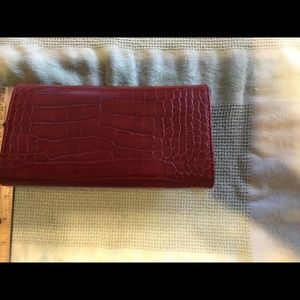 Red wallet.
